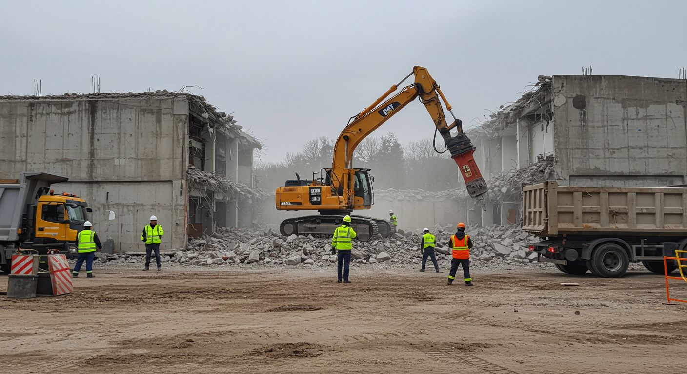 Вывоз бетонного мусора с промышленных площадок