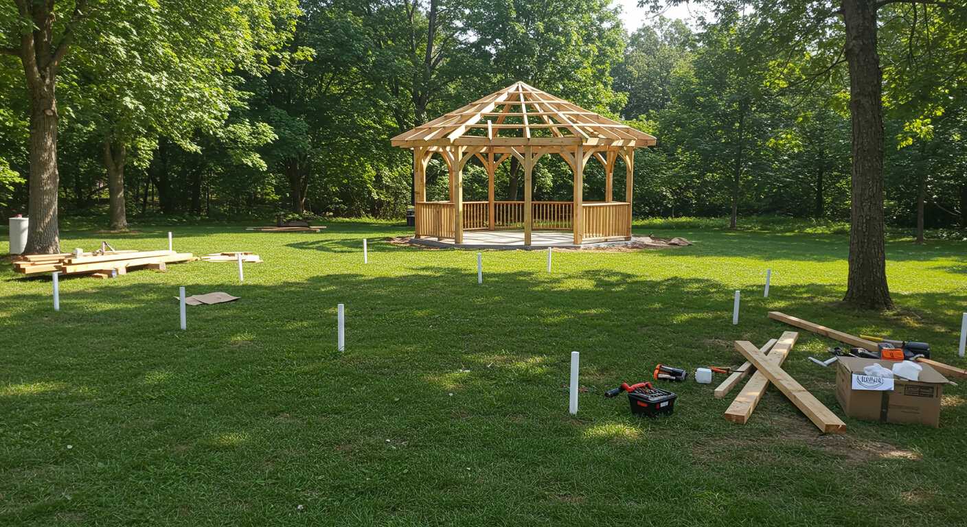 Планировка участка перед строительством беседки