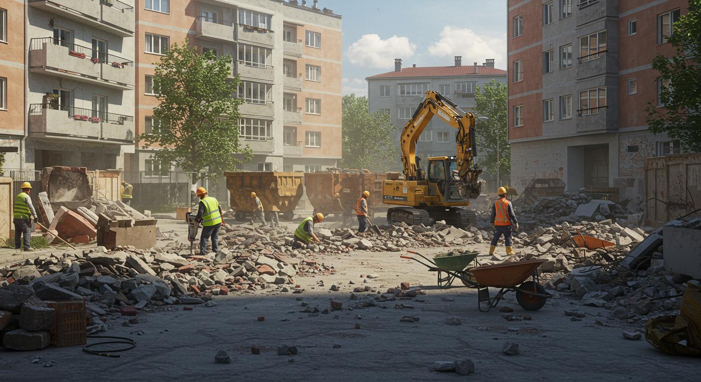 Вывоз металлического мусора с производственного предприятия