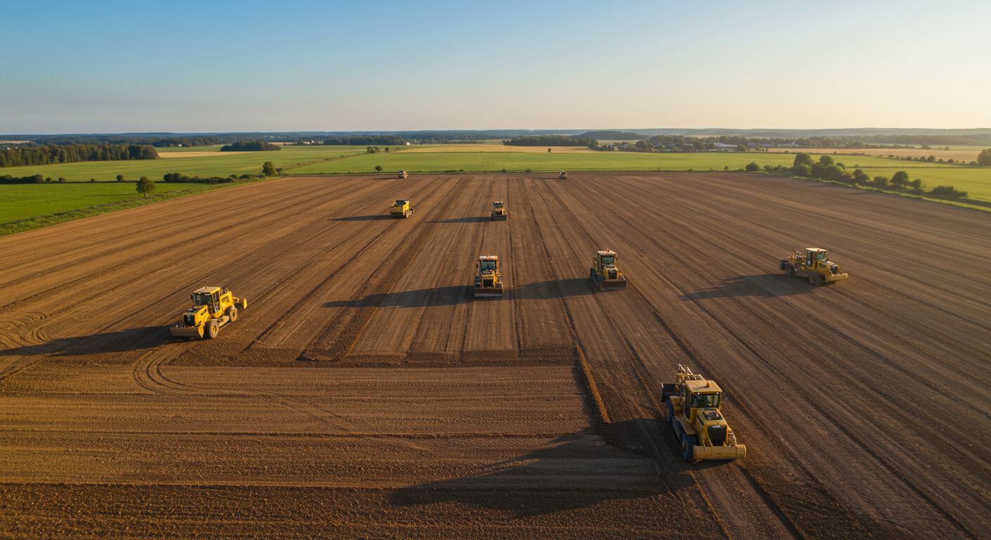 Выравнивание участка для сельскохозяйственных целей