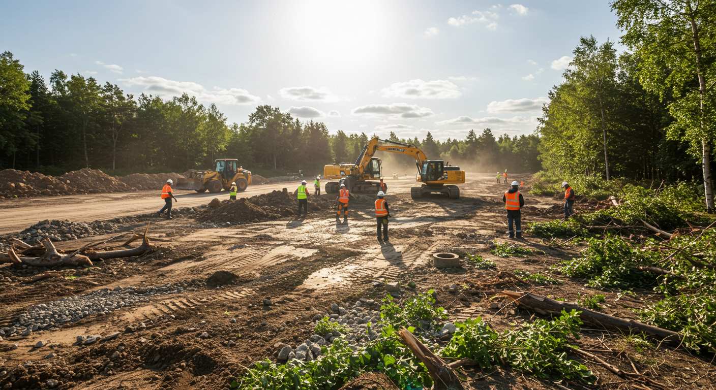 Подготовка участка под дачные постройки