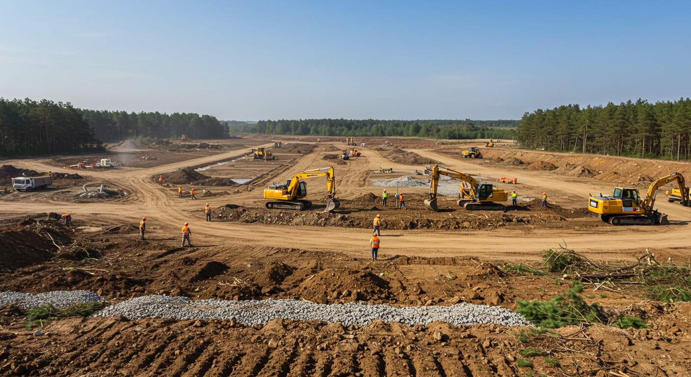 Подготовка участка для дачных построек Выравнивание участка под дачные постройки