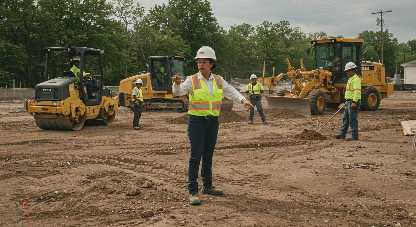 Подготовка участка к выравниванию Организация выравнивания участка