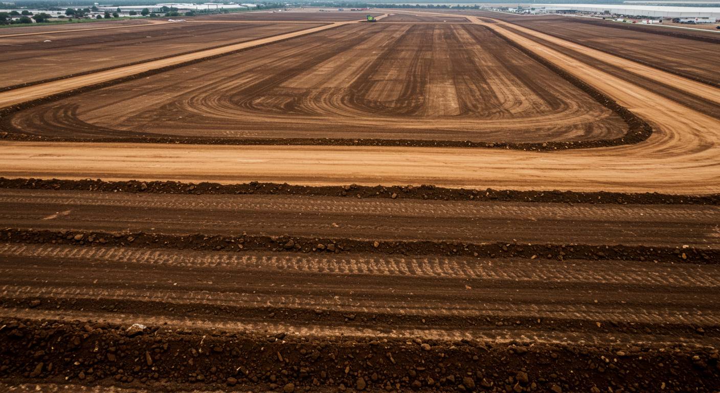 Выравнивание территории для возведения складских комплексов