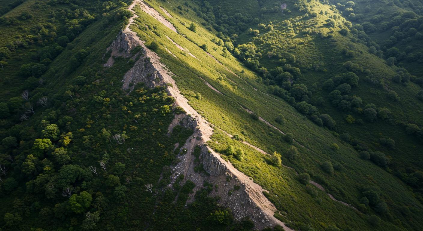 Формирование рельефа участка с уклоном