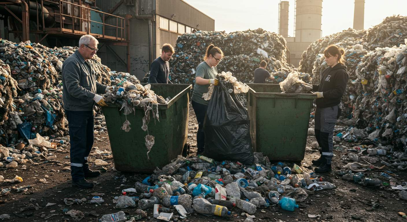Вывоз пластикового мусора с промышленных площадок