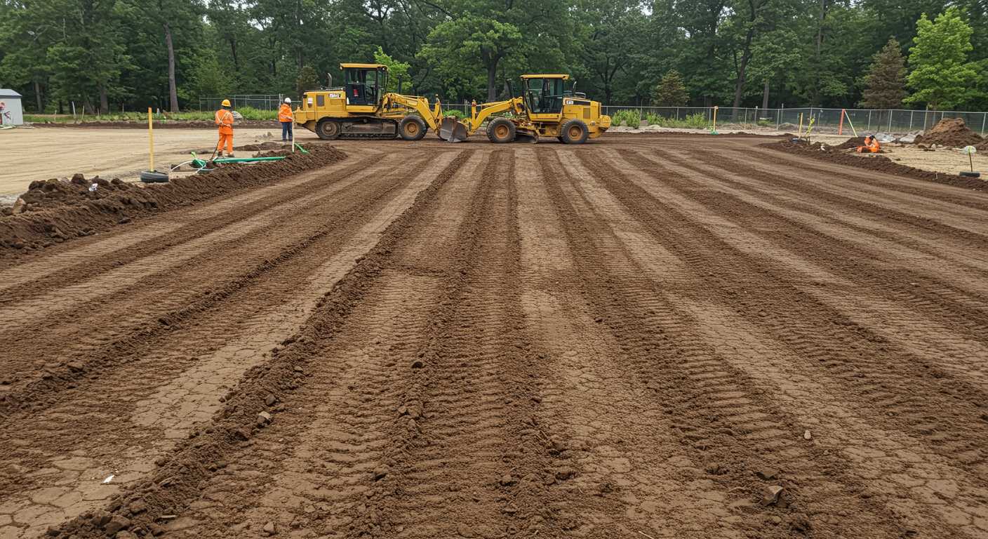 Финишное выравнивание грунта Финишное выравнивание грунта под благоустроенные зоны