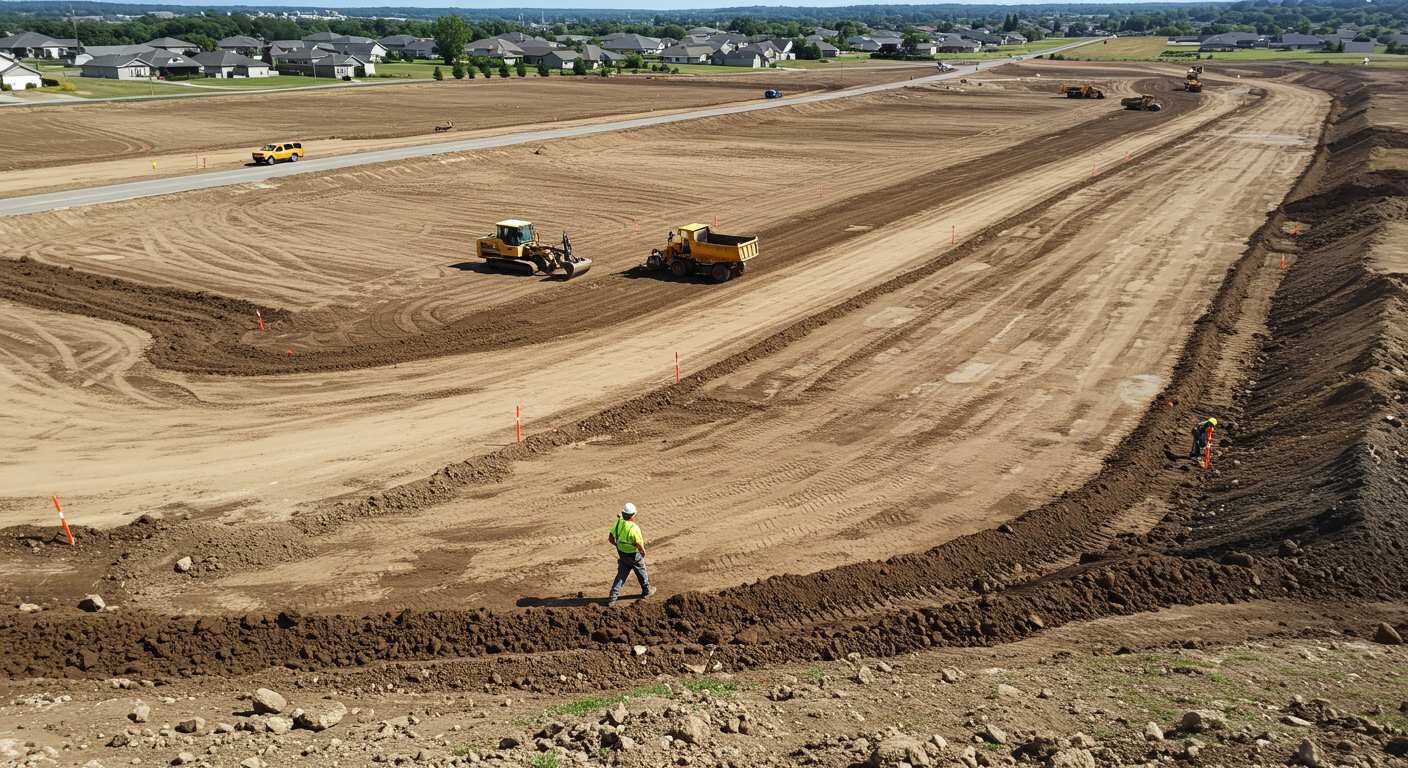 Выравнивание участка под жилое строительство