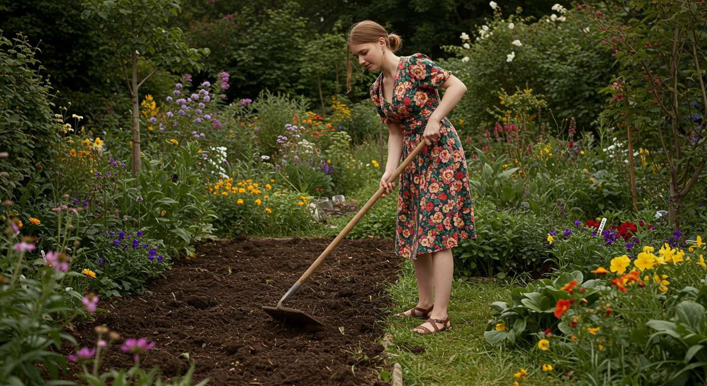 Подготовка почвы под клумбы и декоративные зоны