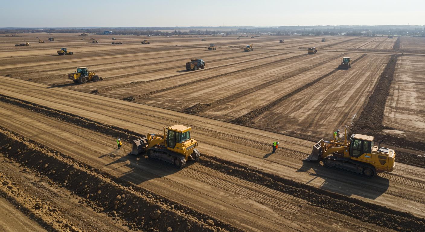 Выравнивание территории под частные участки