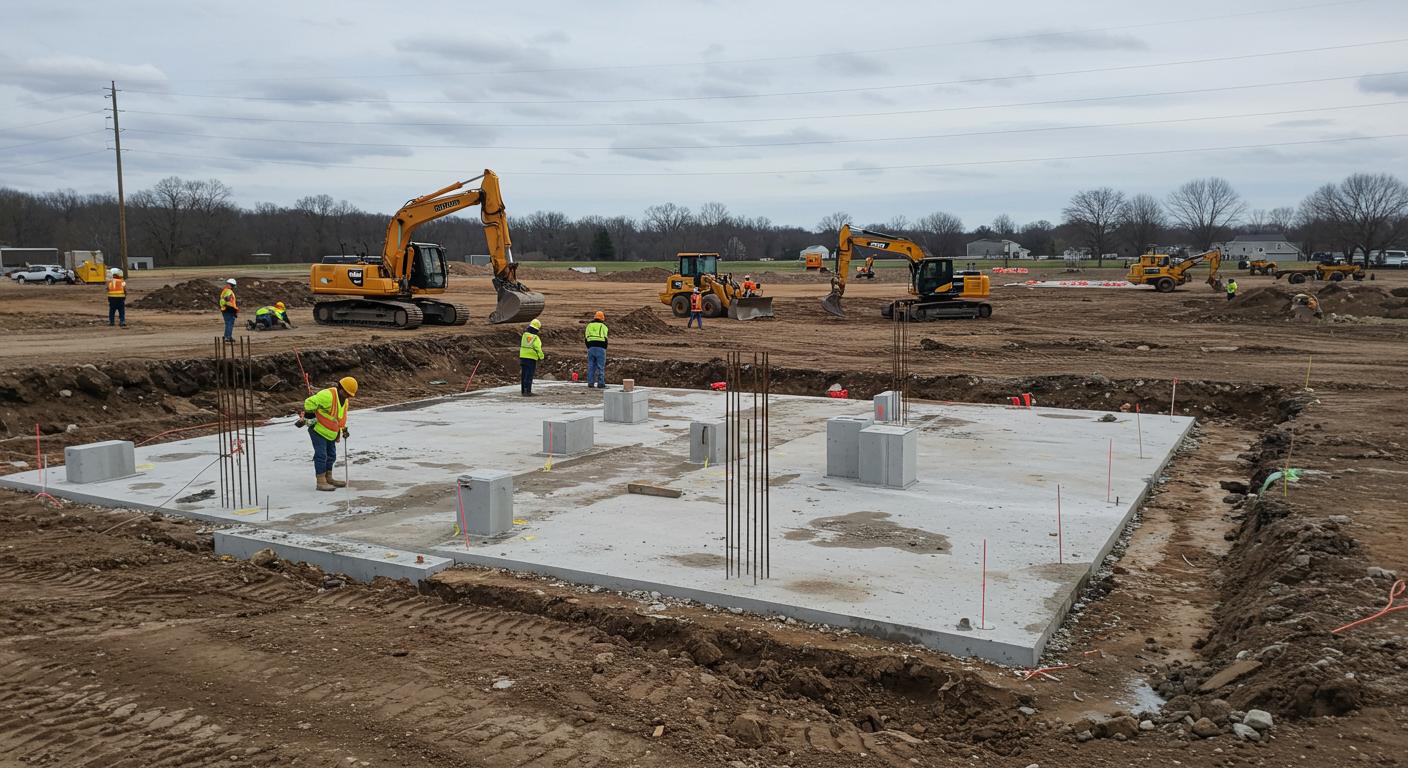 Выравнивание земли под хозблок Выравнивание земли под хозблок