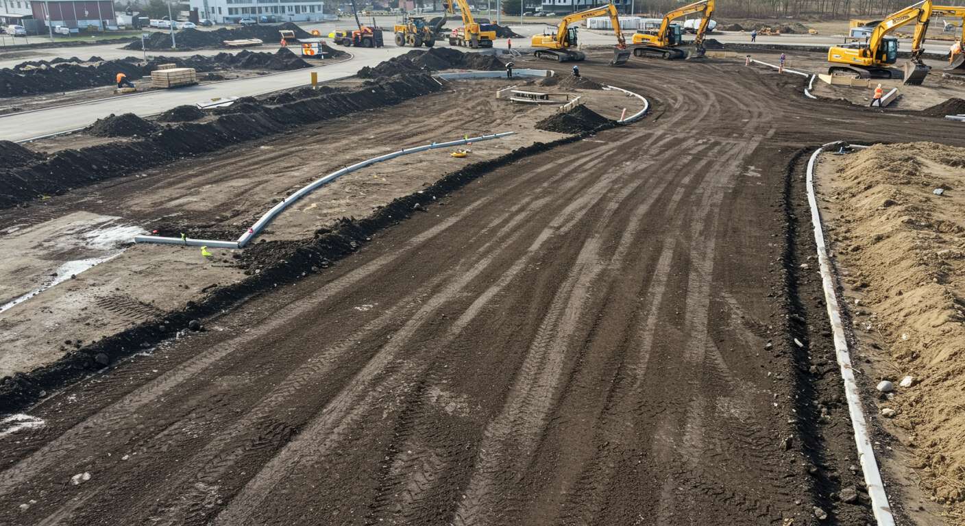 Выравнивание участка для устройства зоны отдыха