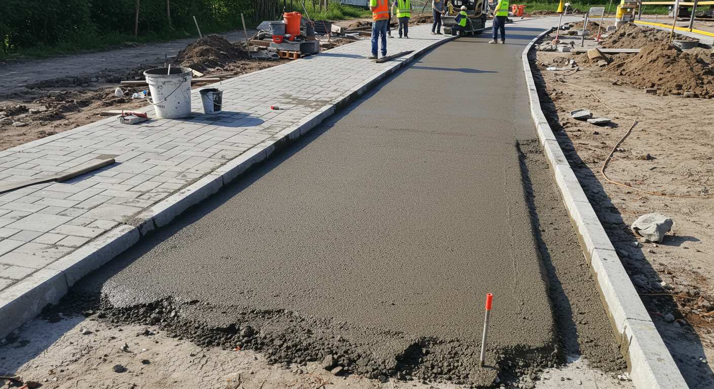 Дорожка с декоративным покрытием