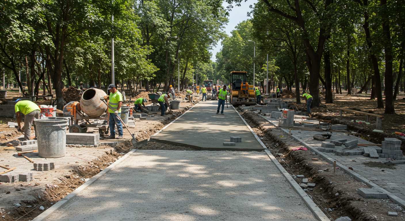 Дорожки и тротуары для общественных пространств