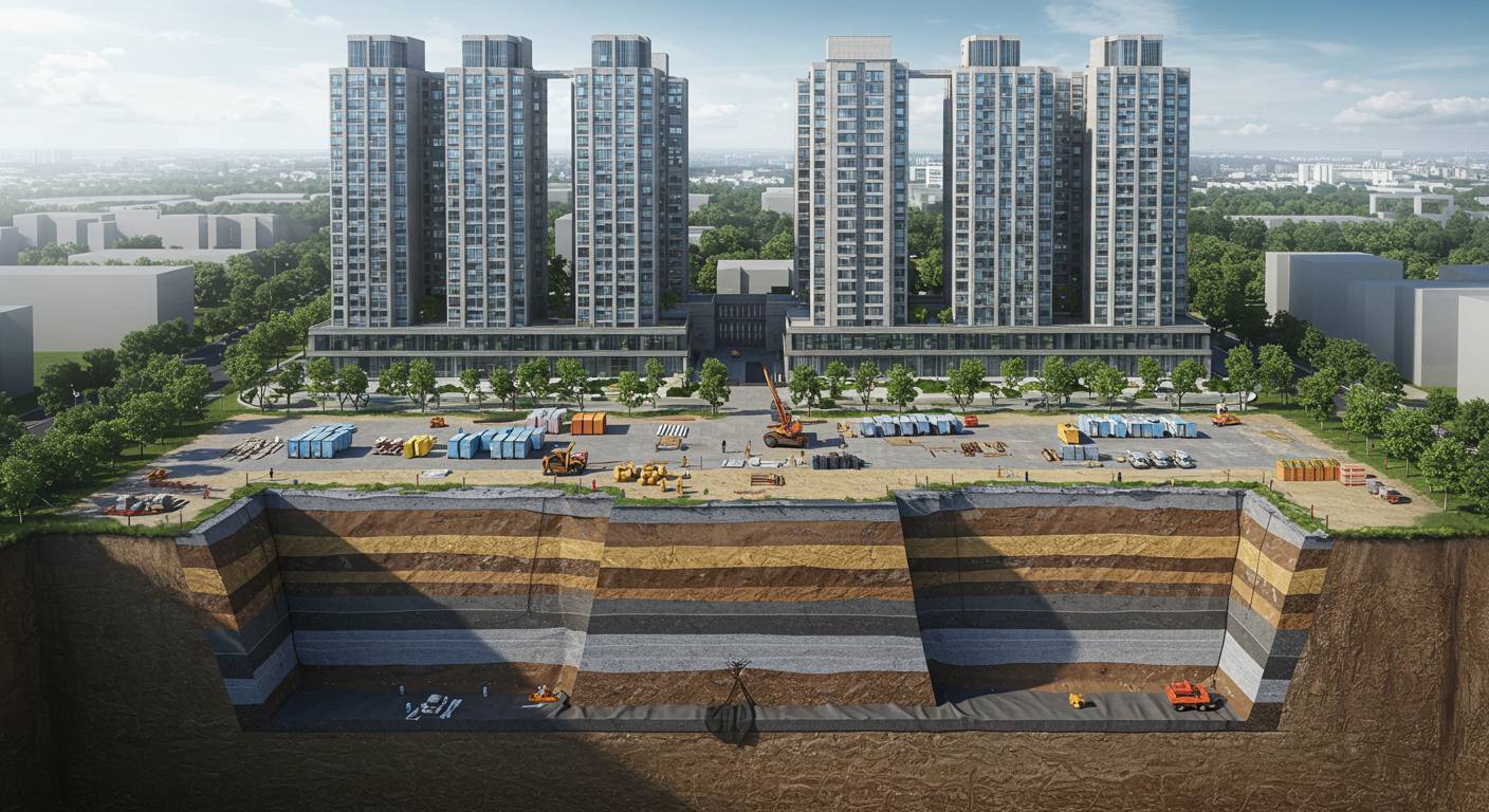Укрепление и стабилизация грунта для крупных строительных комплексов