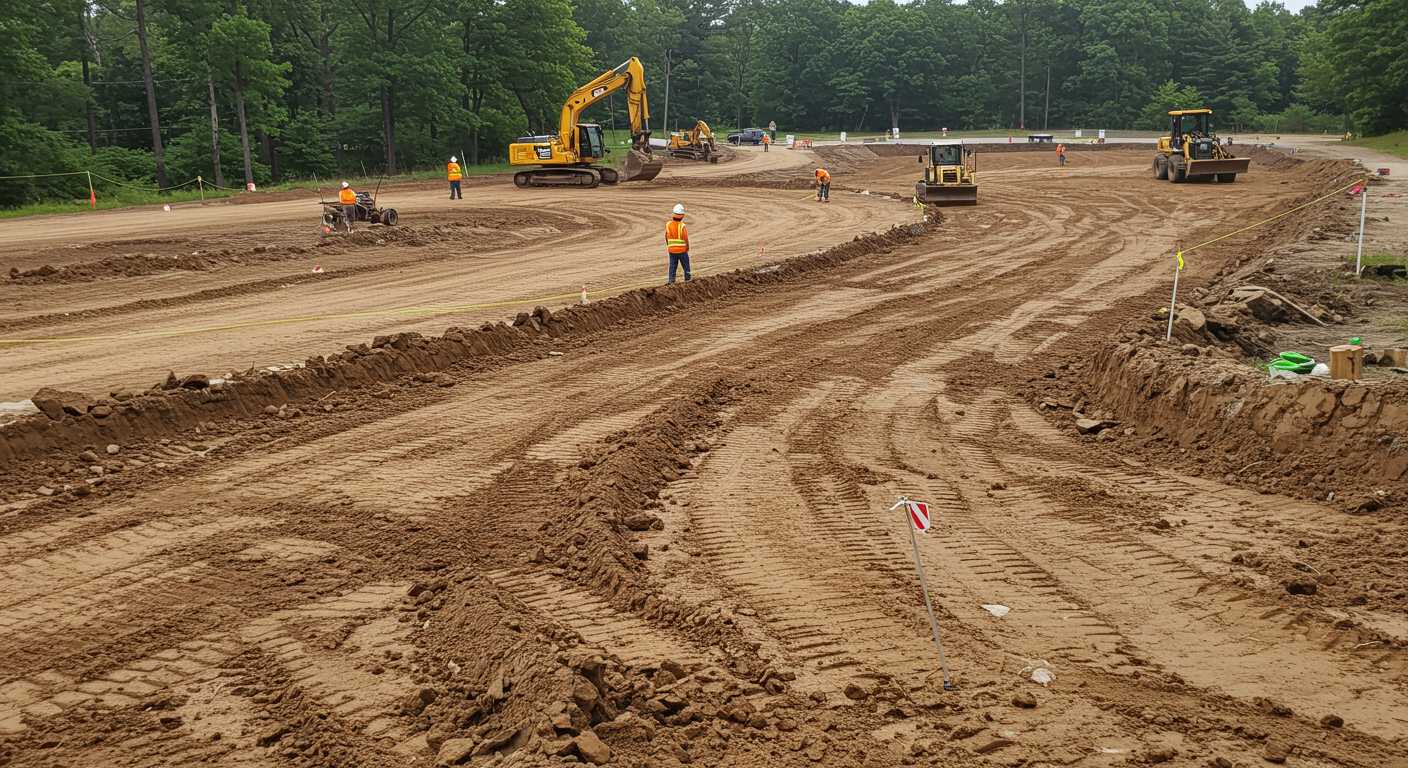 Выравнивание земли под площадку отдыха