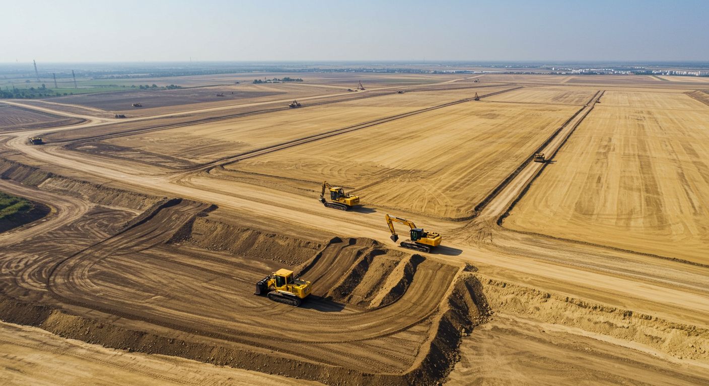 Выравнивание территории для хозяйственных нужд