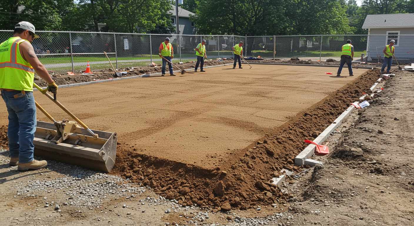 Подготовка участка под гараж или мастерскую