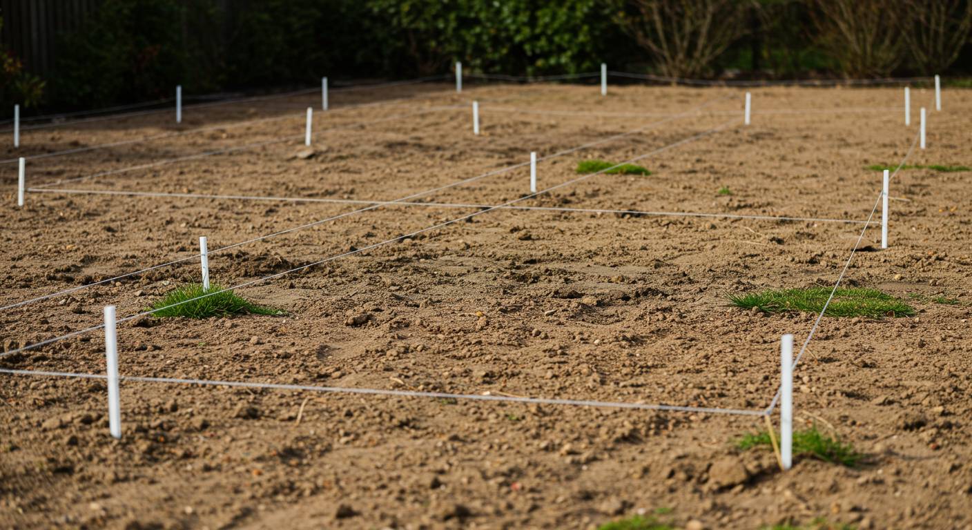 Ровный участок для озеленения Финишная планировка участка перед озеленением