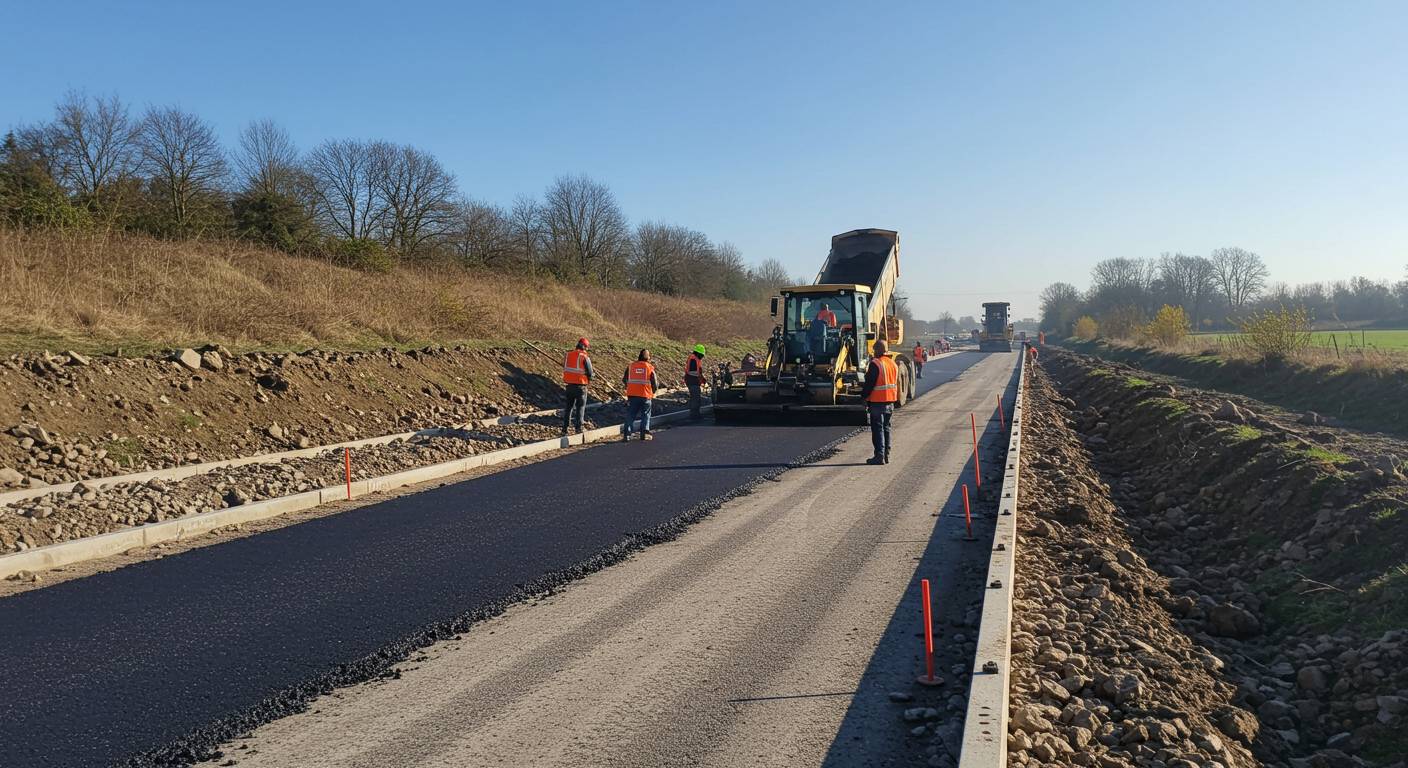 Подготовка участка к установке дорожных покрытий