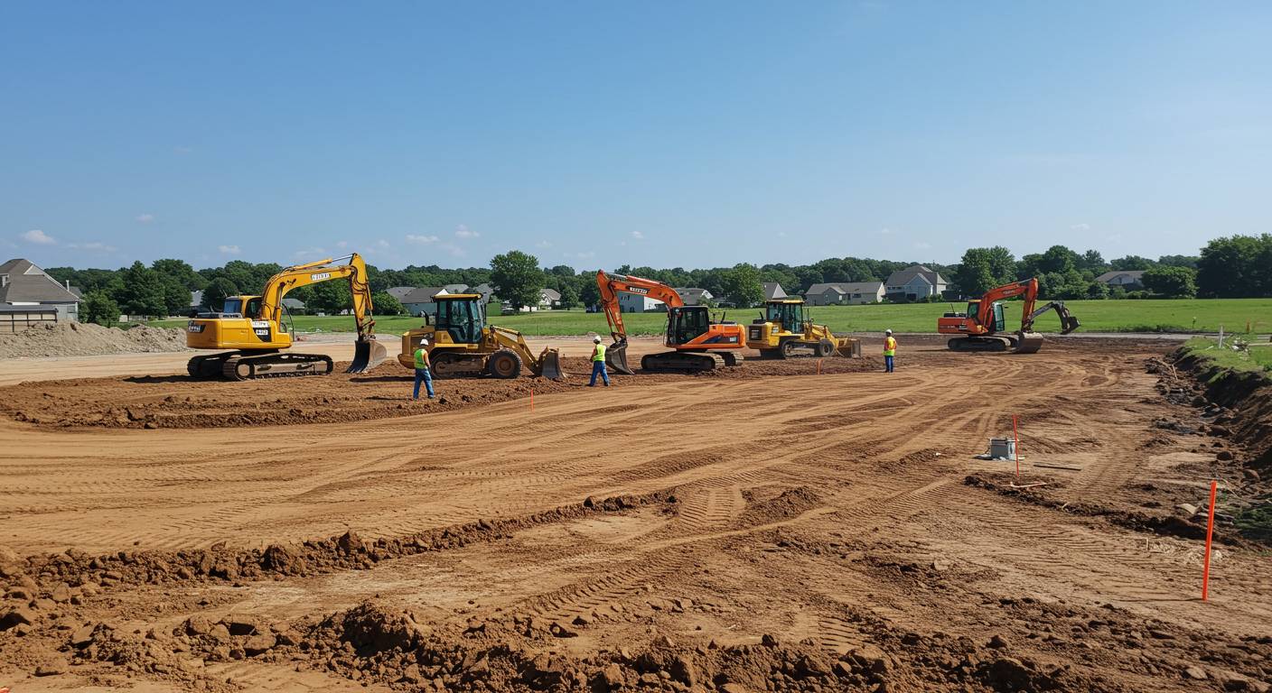 Подготовка ровной поверхности для уличного бассейна Выравнивание участка под бассейн