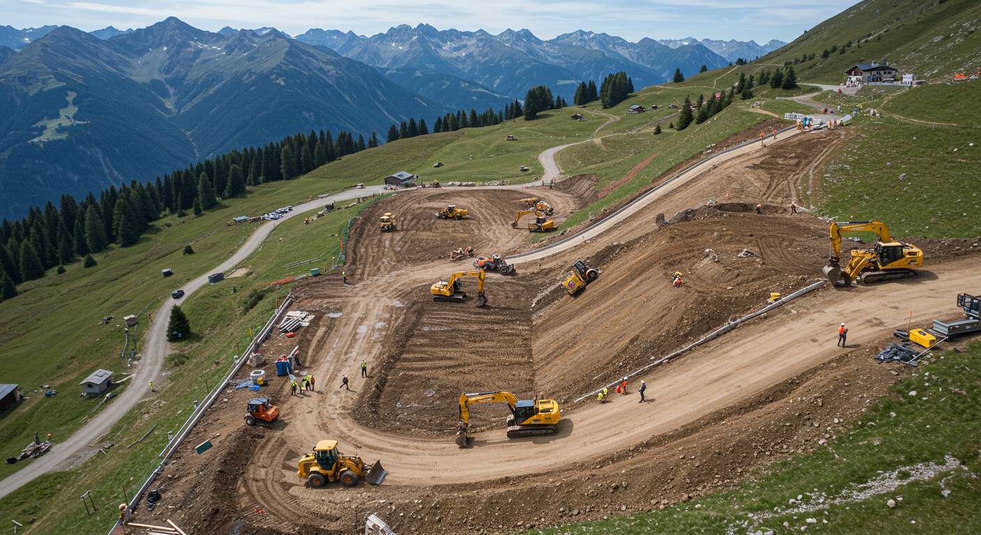 Подготовка участка под альпийскую горку Выравнивание грунта под альпийскую горку