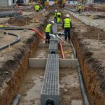 Устройство дренажных систем на строительной площадке