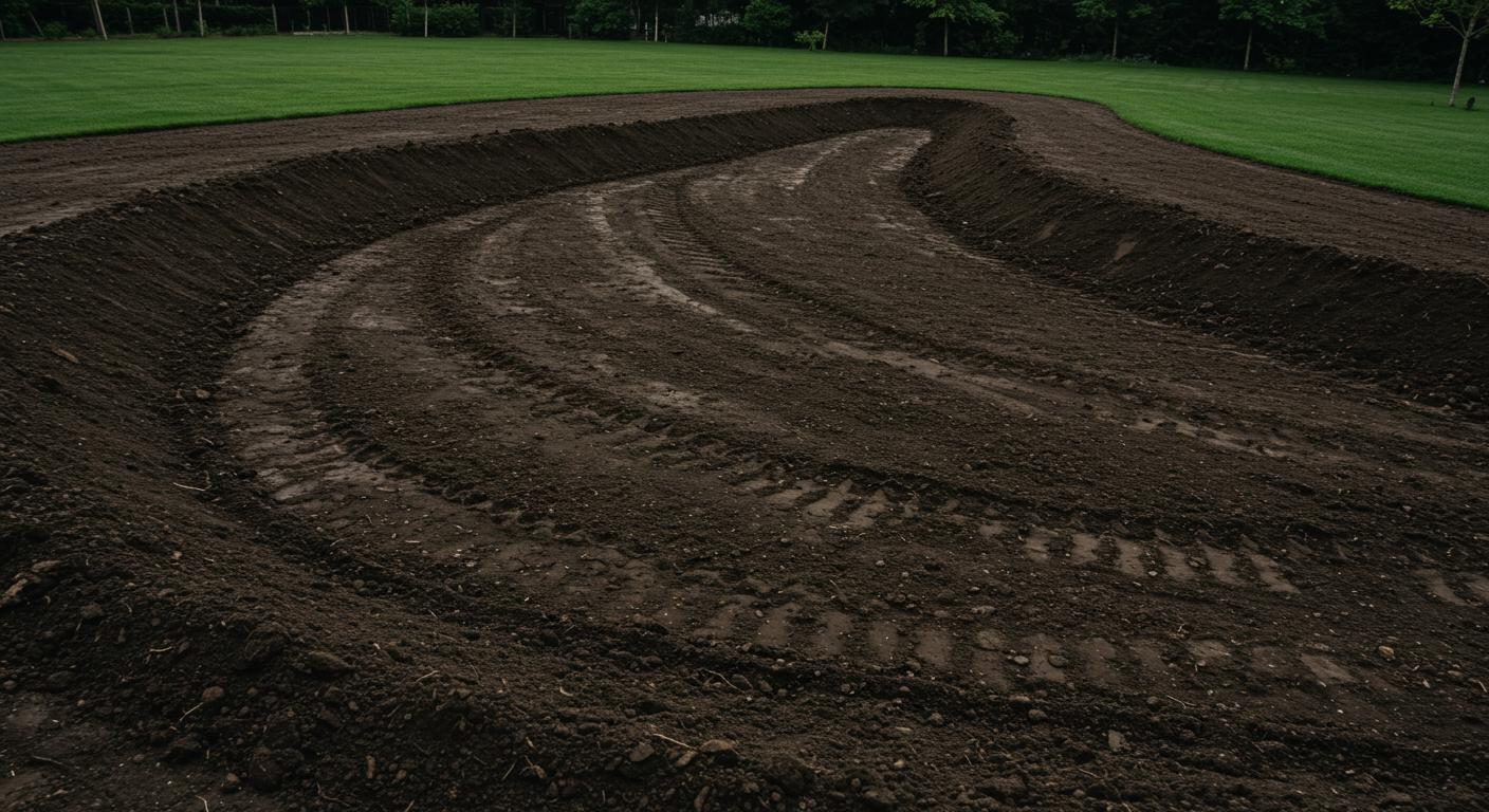 Формирование ровного рельефа участка для газона