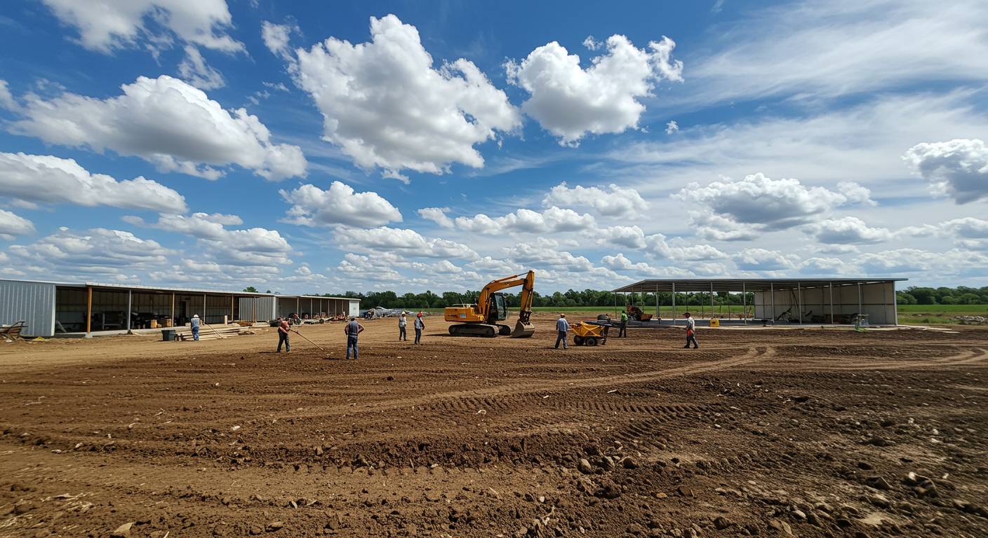 Подготовка участка под хозяйственные постройки Выравнивание земли под хозяйственные постройки