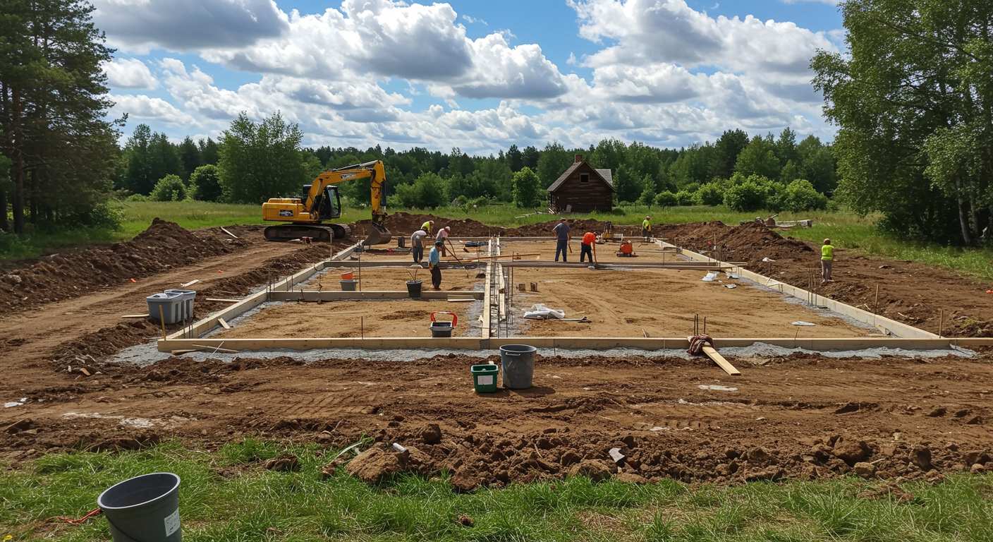 Подготовка участка под строительство коттеджа