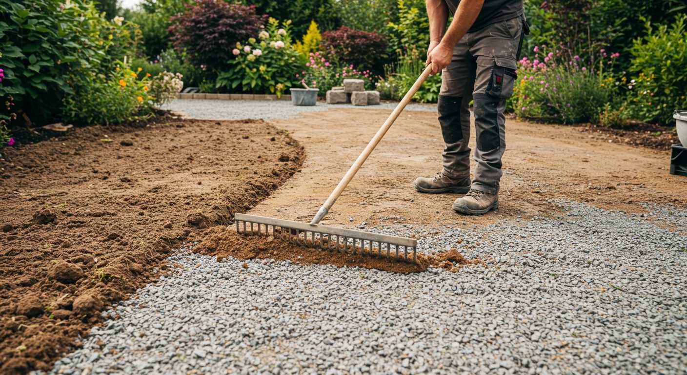 Подготовка грунта для укладки дорожек Выравнивание грунта для садовых дорожек