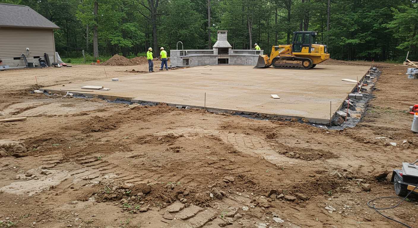 Подготовка земли под летнюю кухню Выравнивание участка под летнюю кухню