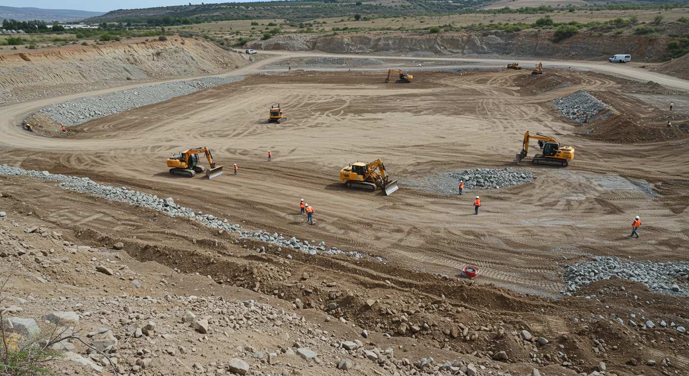 Формирование ровной площадки под хозяйственные цели