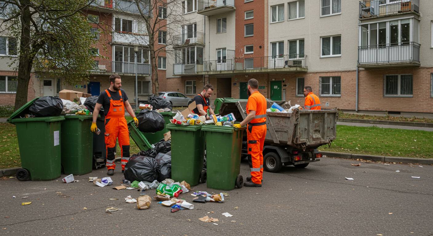 Вывоз смесовых отходов с многоквартирных домов