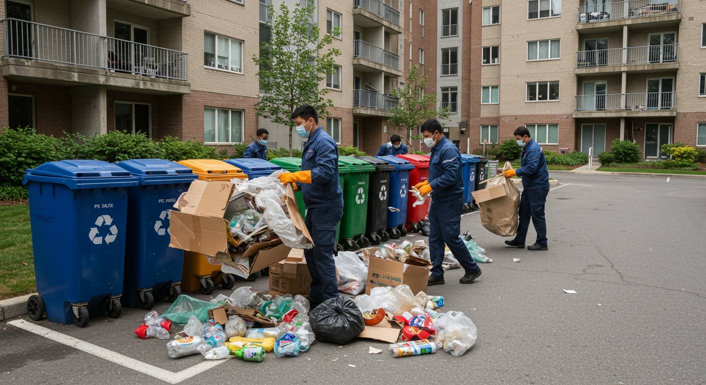 Вывоз смесовых отходов с многоквартирного дома