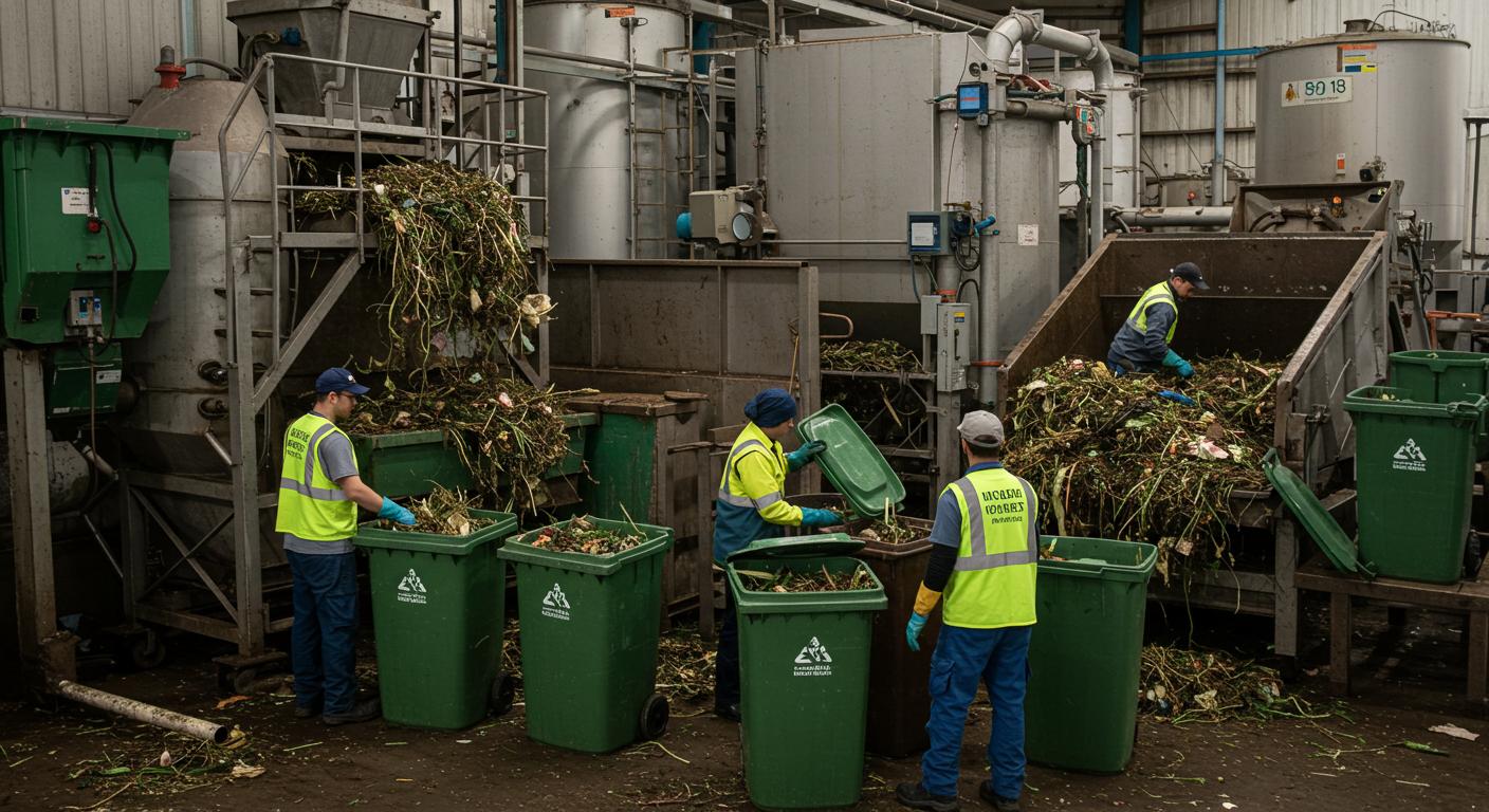 Вывоз органических отходов с промышленного объекта