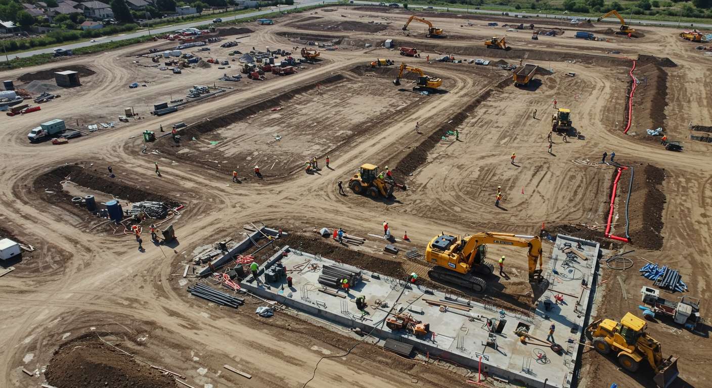 Подготовка строительной площадки для жилых комплексов