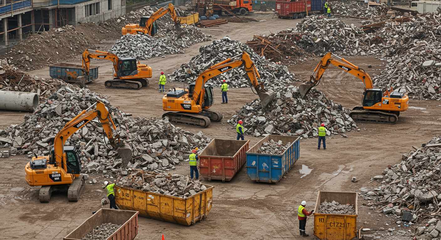 Вывоз строительного мусора с крупных стройплощадок