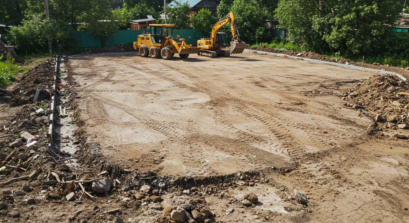 Подготовка участка для парковки автомобилей Выравнивание грунта для автостоянки на даче