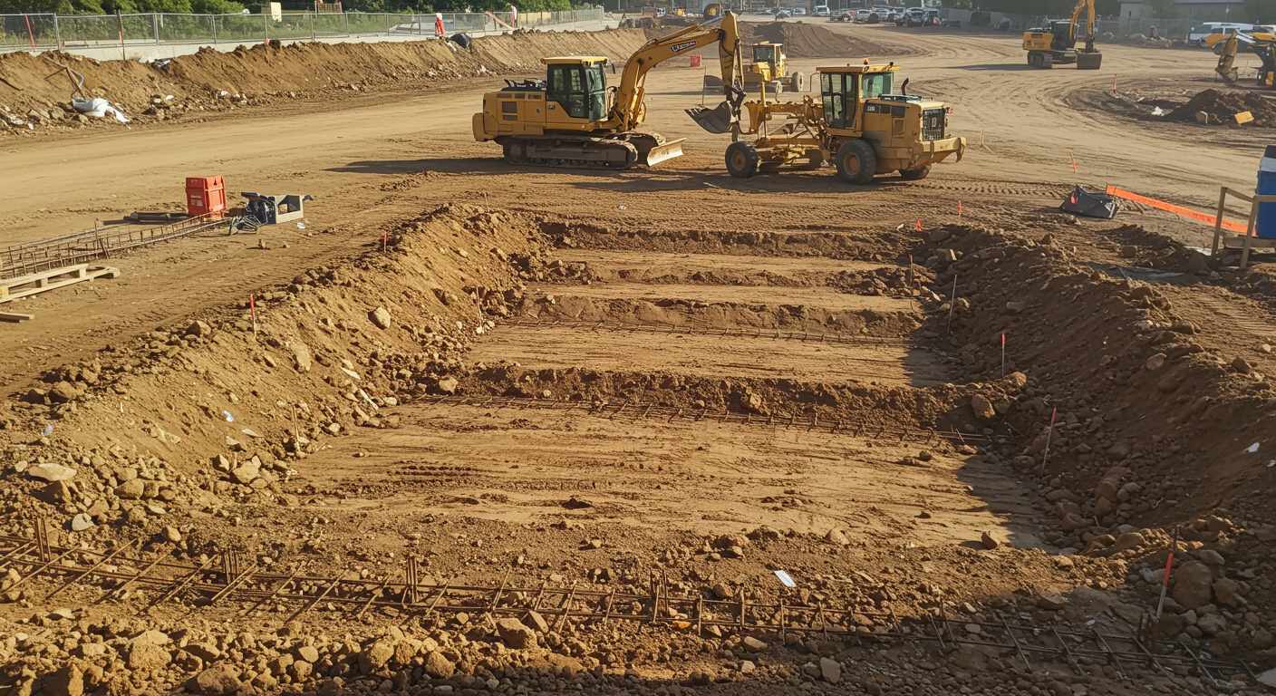 Подготовка участка под лестничные конструкции Выравнивание участка под лестничные спуски