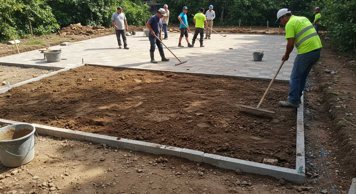 Подготовка земли под декоративную плитку