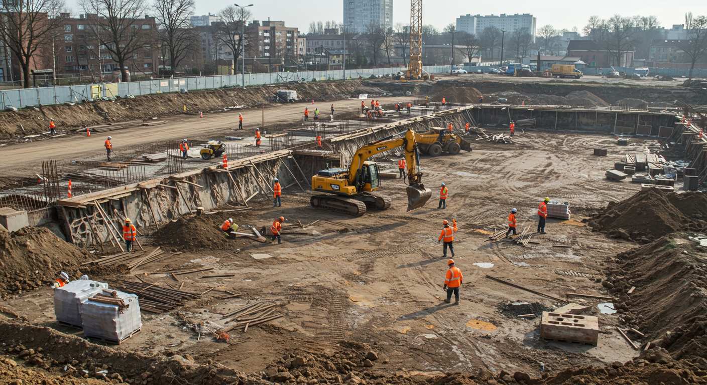 Подготовка строительной площадки для крупных строительных комплексов