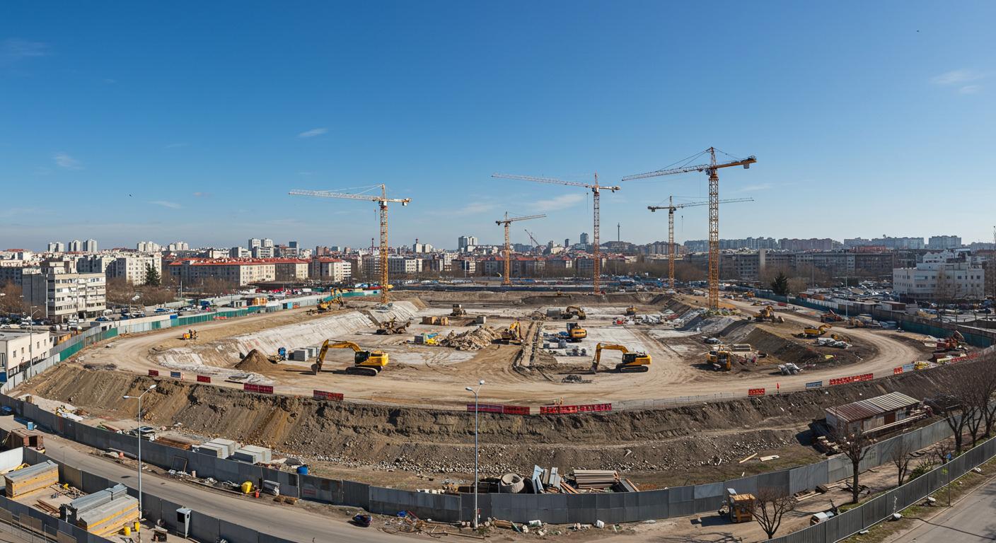 Выравнивание территории городских территорий