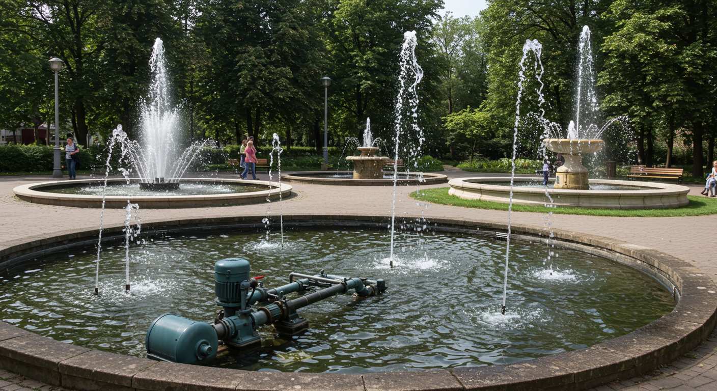 Фонтаны с насосами и фильтрацией