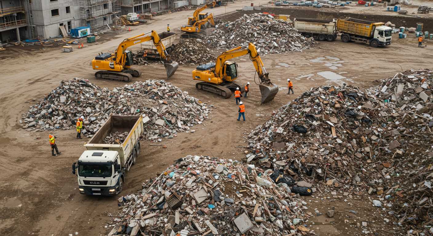Вывоз строительного мусора стандартного класса с крупных стройплощадок