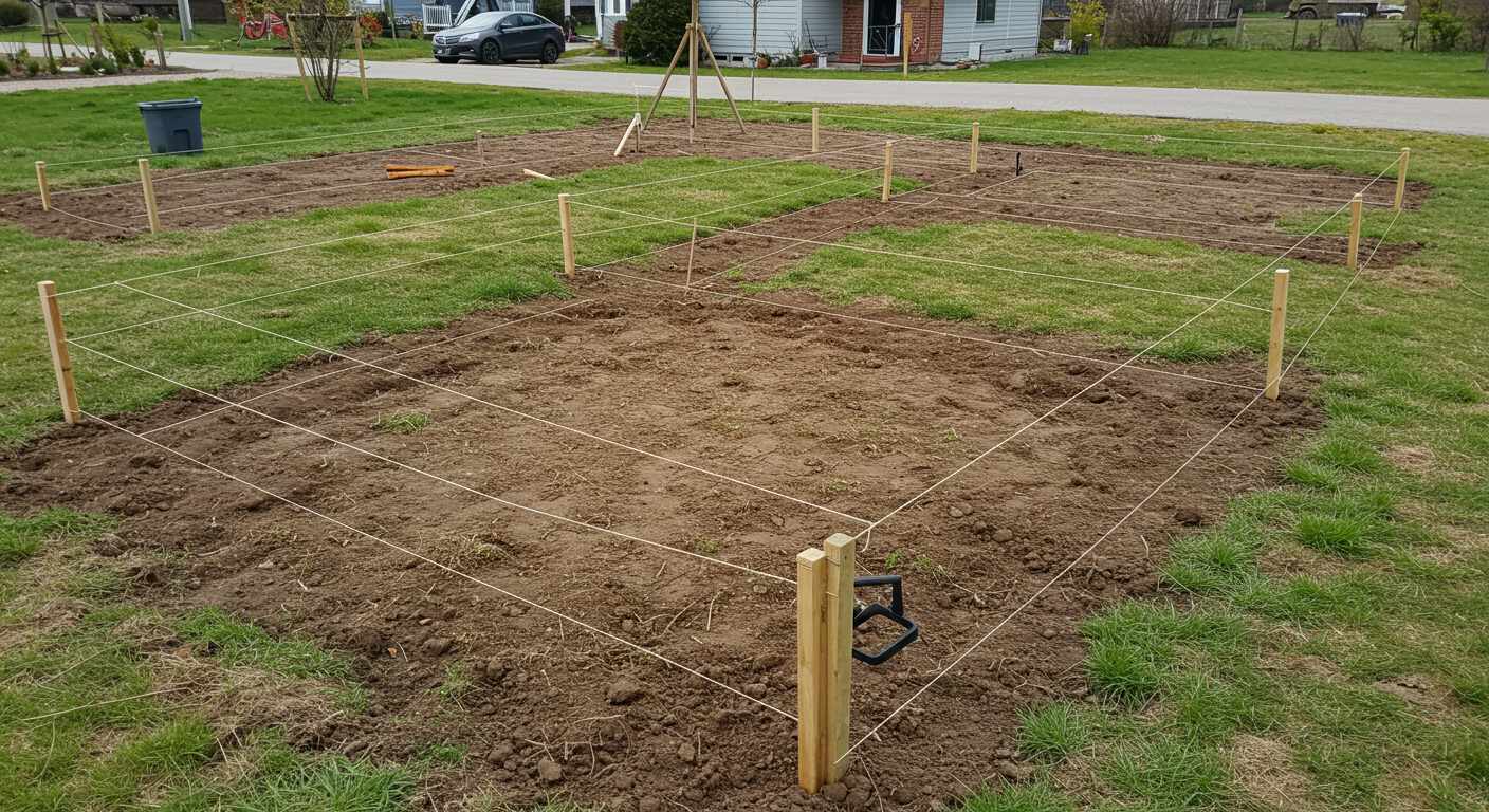 Выравнивание участка под декоративные элементы