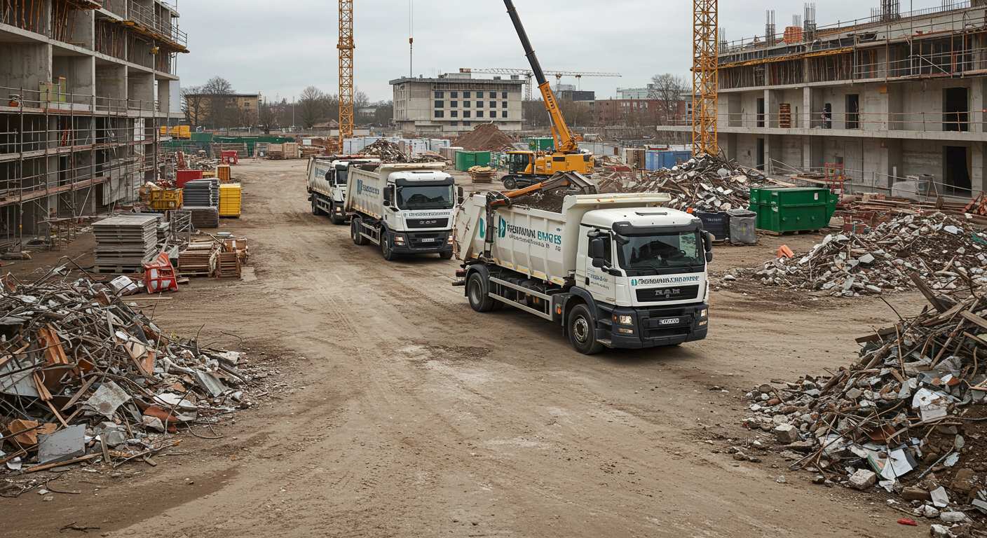 Вывоз строительного мусора премиум класса с крупных стройплощадок
