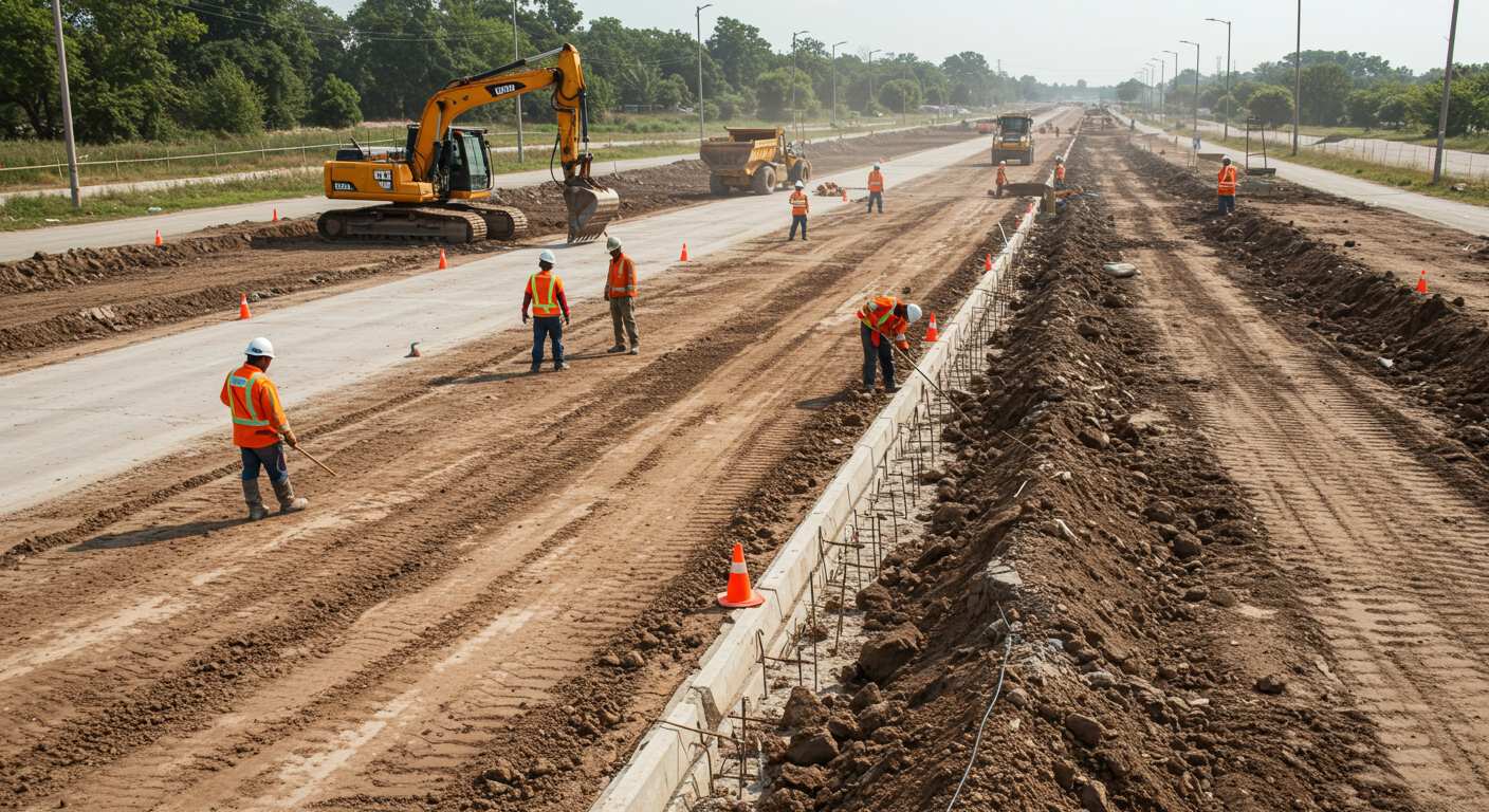 Подготовка участка под дороги