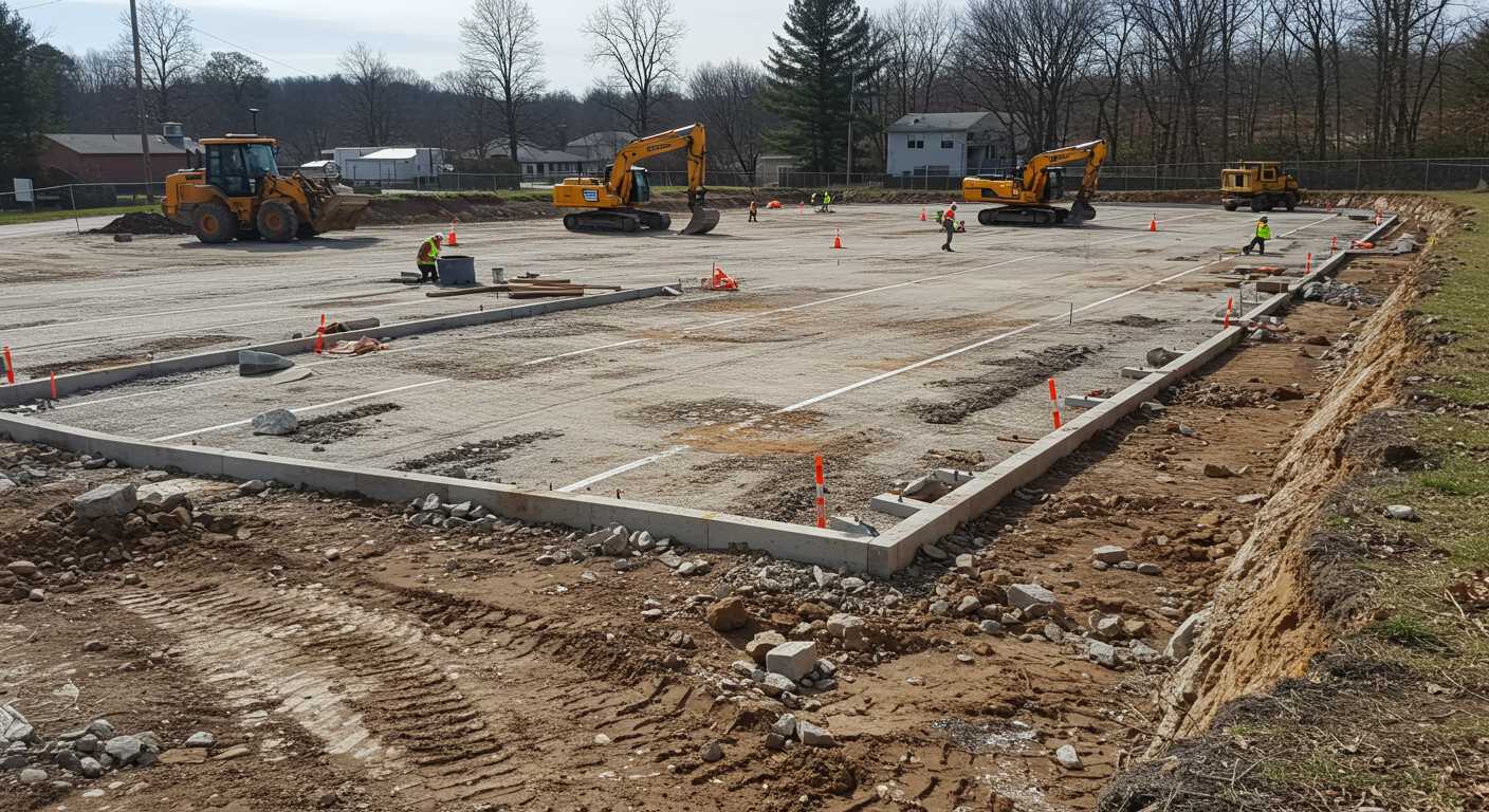 Формирование участка для парковки