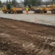 Выравнивание грунта для парковочных зон под тротуарную плитку